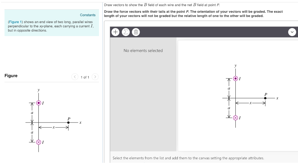 Solved Draw vectors to show the B field of each wire and the