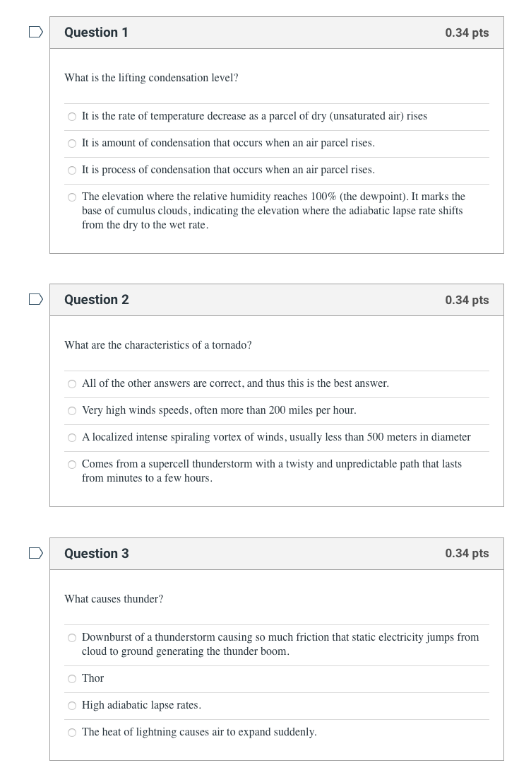 Solved Question 1 0.34 pts What is the lifting condensation | Chegg.com