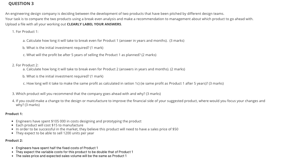 Question 3 An Engineering Design Company Is Deciding Chegg Com