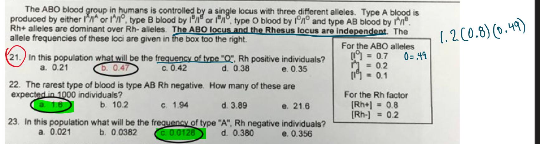 Solved The ABO Blood Group In Humans Is Controlled By A | Chegg.com