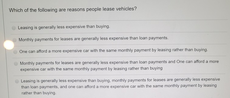 do more people lease or buy cars