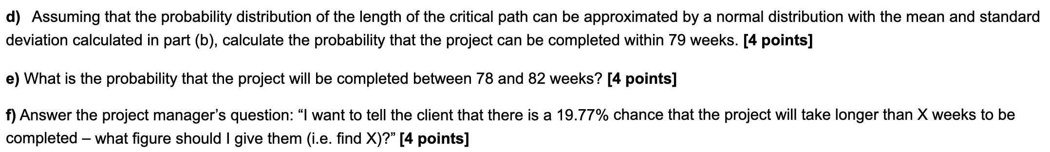 Solved d) Assuming that the probability distribution of the | Chegg.com