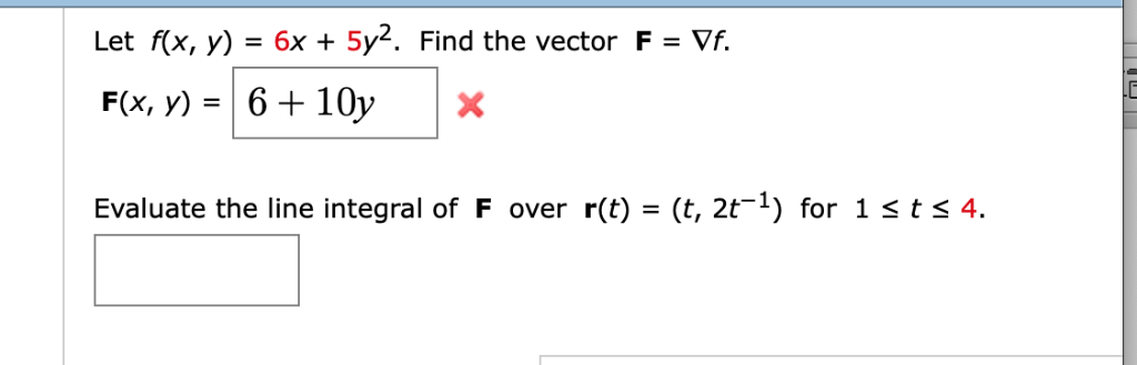 solved-let-fx-y-6x-5y2-find-the-vector-f-vf-evaluate-chegg