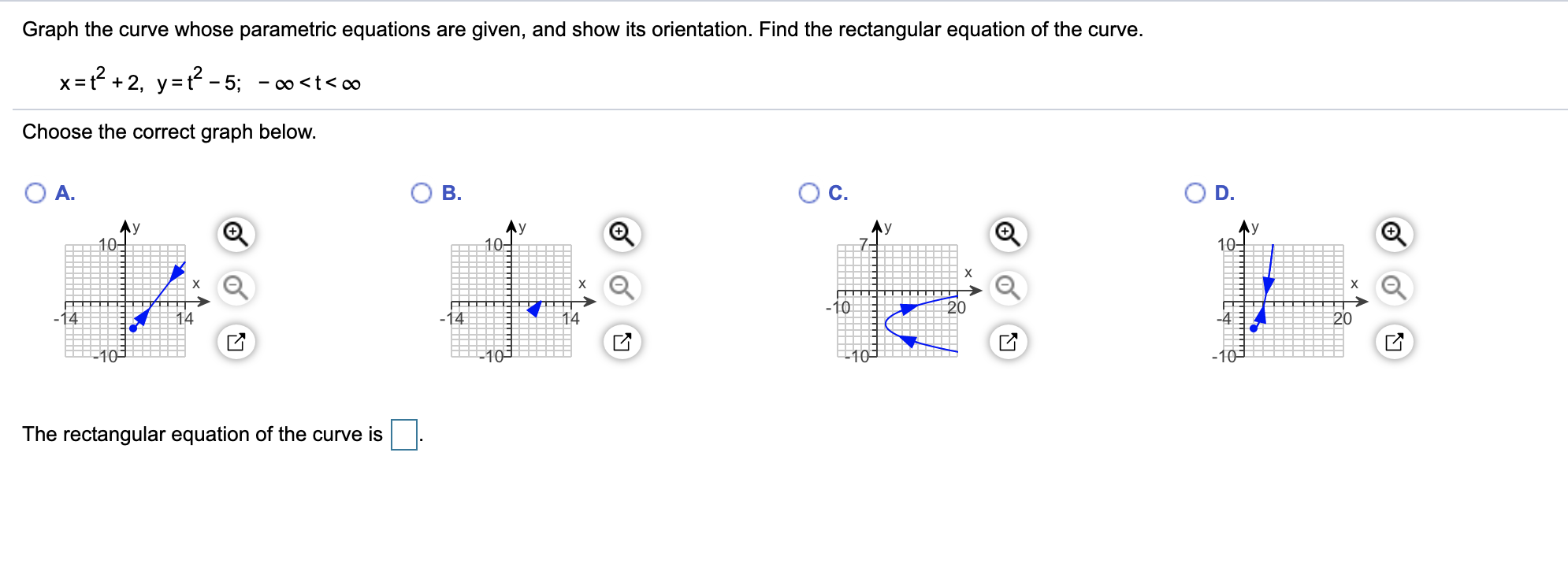 Solved Graph the curve whose parametric equations are given, | Chegg.com
