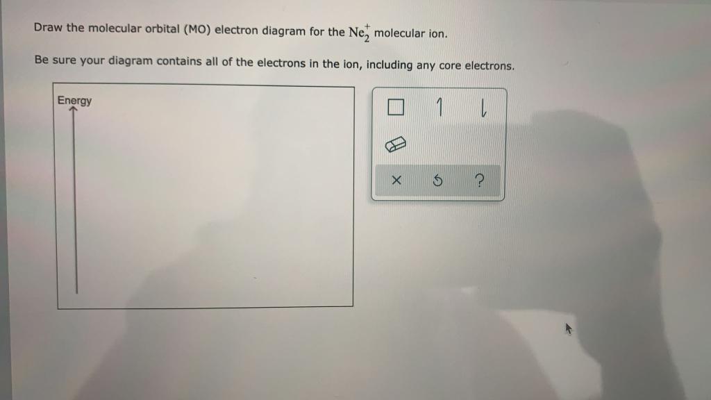 Solved Draw the molecular orbital (MO) electron diagram for | Chegg.com