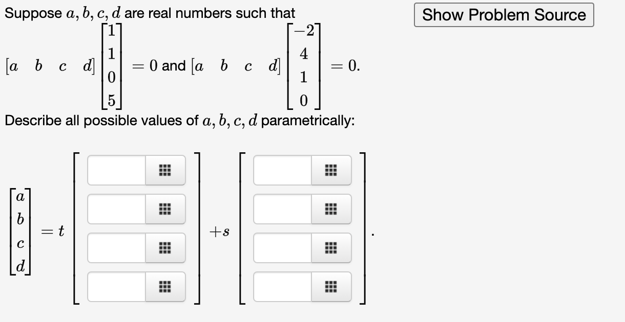 Solved Suppose A,b,c,d Are Real Numbers Such That | Chegg.com