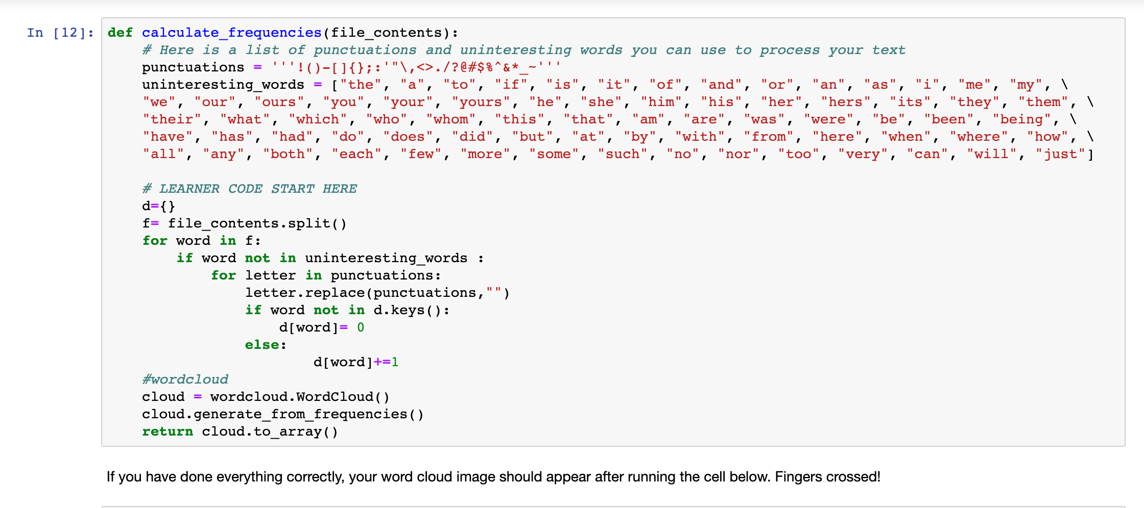 Solved I am unable to solve this code for this practice | Chegg.com
