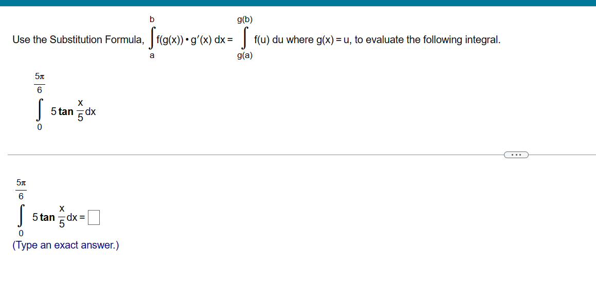 Solved Use The Substitution Formula, | Chegg.com