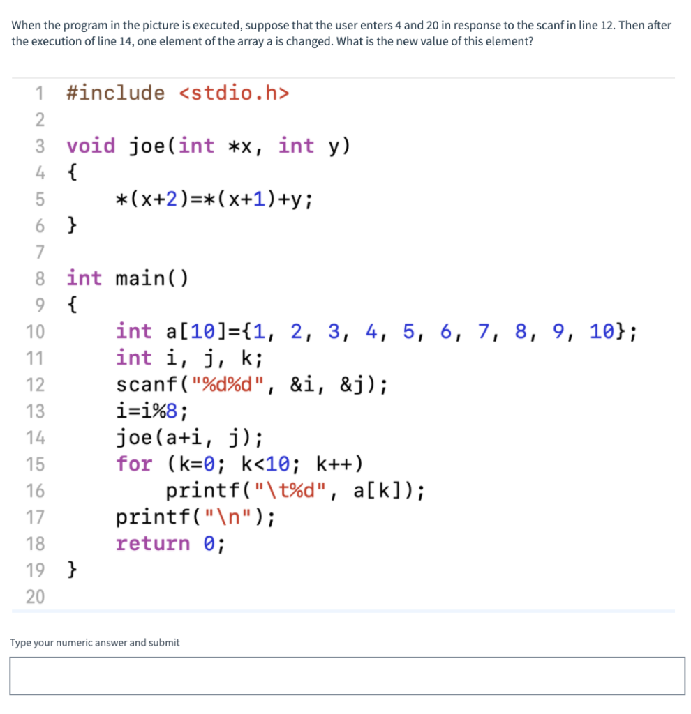 Solved When the program in the picture is executed, suppose | Chegg.com
