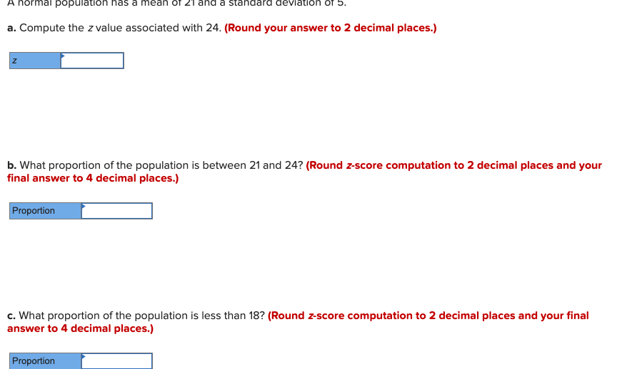 Solved A Normal Population Has A Mean Of And A Standard | Chegg.com