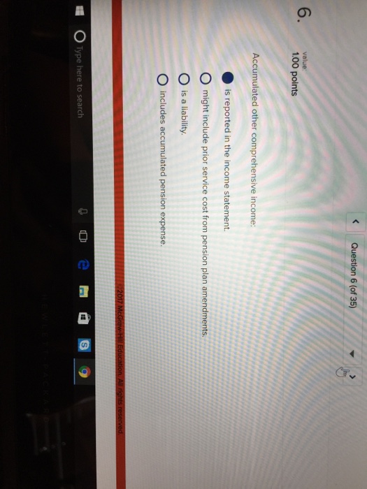 Solved Accumulated Other Comprehensive Income Is Reported Chegg