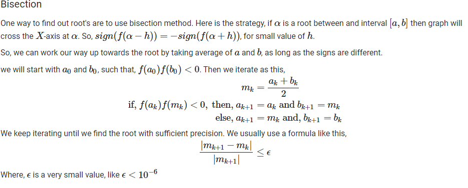 Solved Bisection One Way To Find Out Root's Are To Use | Chegg.com