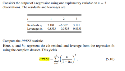 Solved Consider the output of a regression using one | Chegg.com