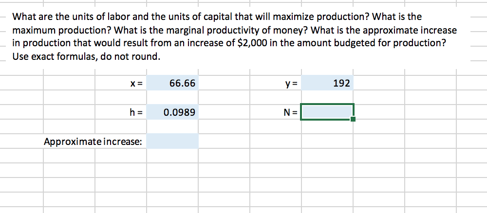 Solved This is the only information I was given in | Chegg.com
