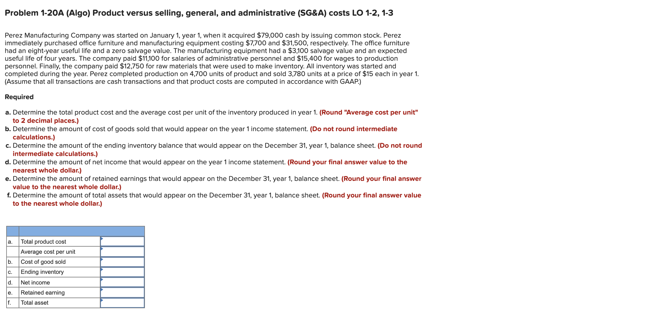 Solved Problem 120A (Algo) Product versus selling, general,