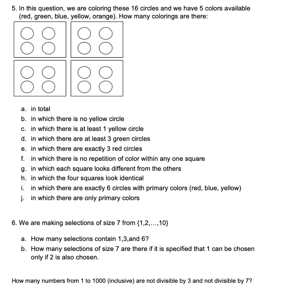 Solved 1. (a) There are 32 possible subsets of set A. How | Chegg.com