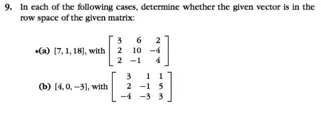 Solved 9. In each of the following cases, determine whether | Chegg.com