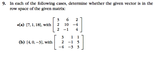 Solved 9. In each of the following cases determine whether