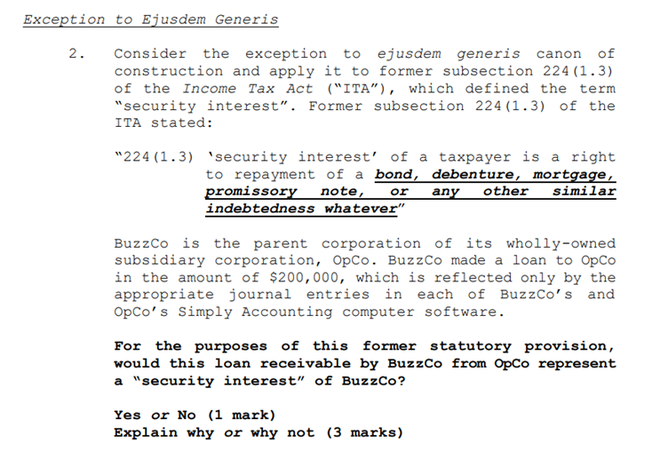 Solved Consider the exception to ejusdem generis canon of