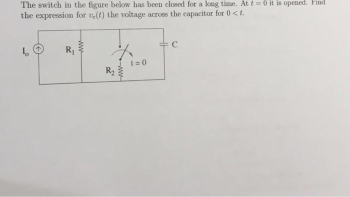 Solved The switch in the figure below has closed for a long | Chegg.com