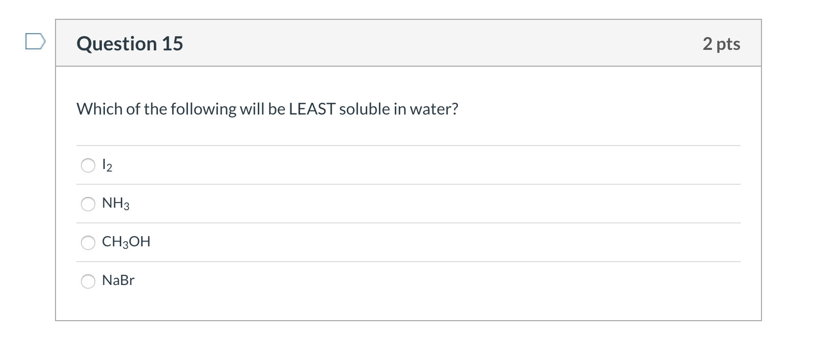 Solved Question 14 2 pts Which of the following factors will | Chegg.com