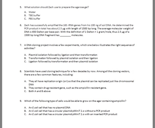 Solved Questions: 1. For the microbiota project, the PCR | Chegg.com