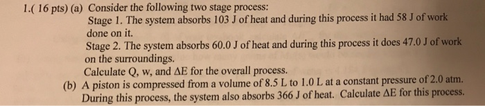 Solved 1.( 16 pts) (a) Consider the following two stage | Chegg.com