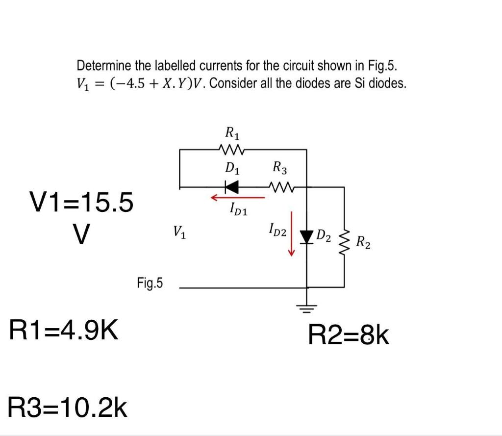 Solved Determine The Labelled Currents For The Circuit Shown | Chegg.com