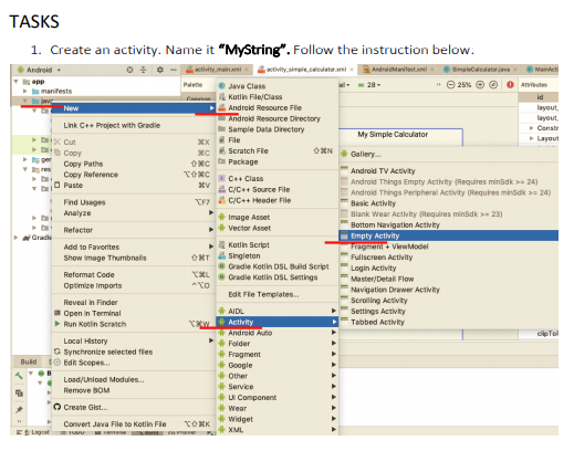 Solved Using Android Studio and Java language: OBJECTIVES ✓ 