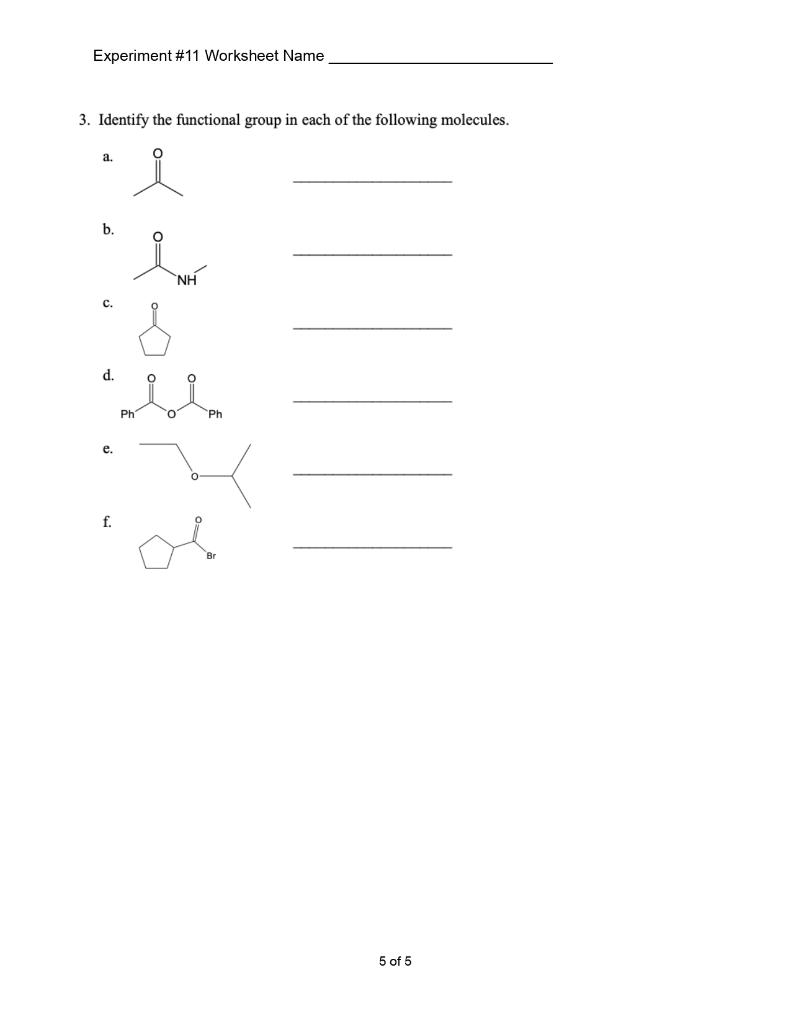 Solved Experiment #11 Worksheet Name Experiment #11 The | Chegg.com