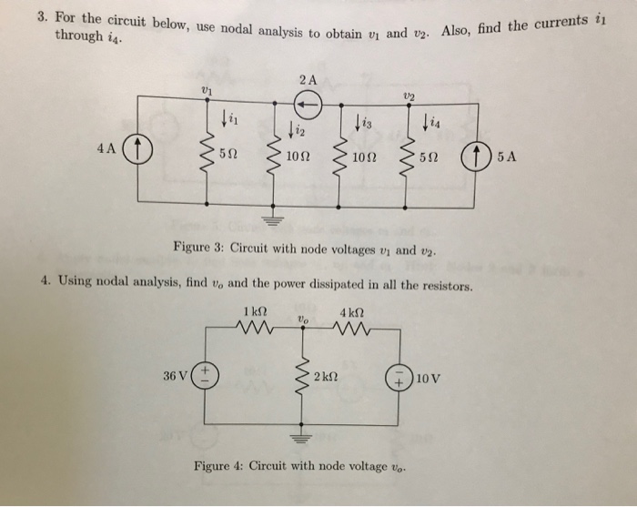 Solved . For the circuit below, use nodal analysis to obtain | Chegg.com