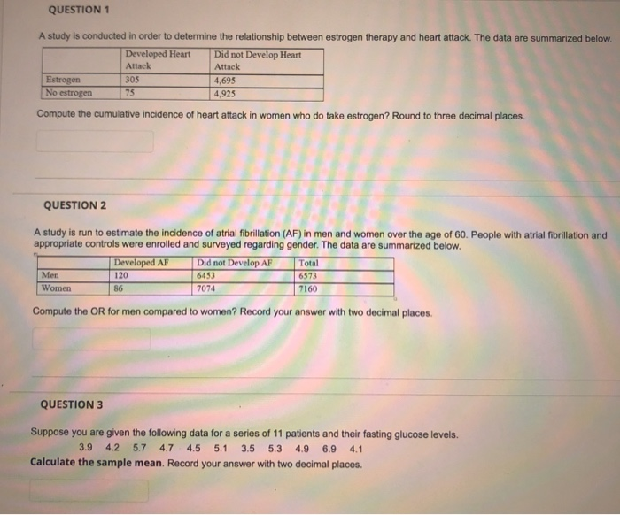 Solved QUESTION 1 A study is conducted in order to determine | Chegg.com