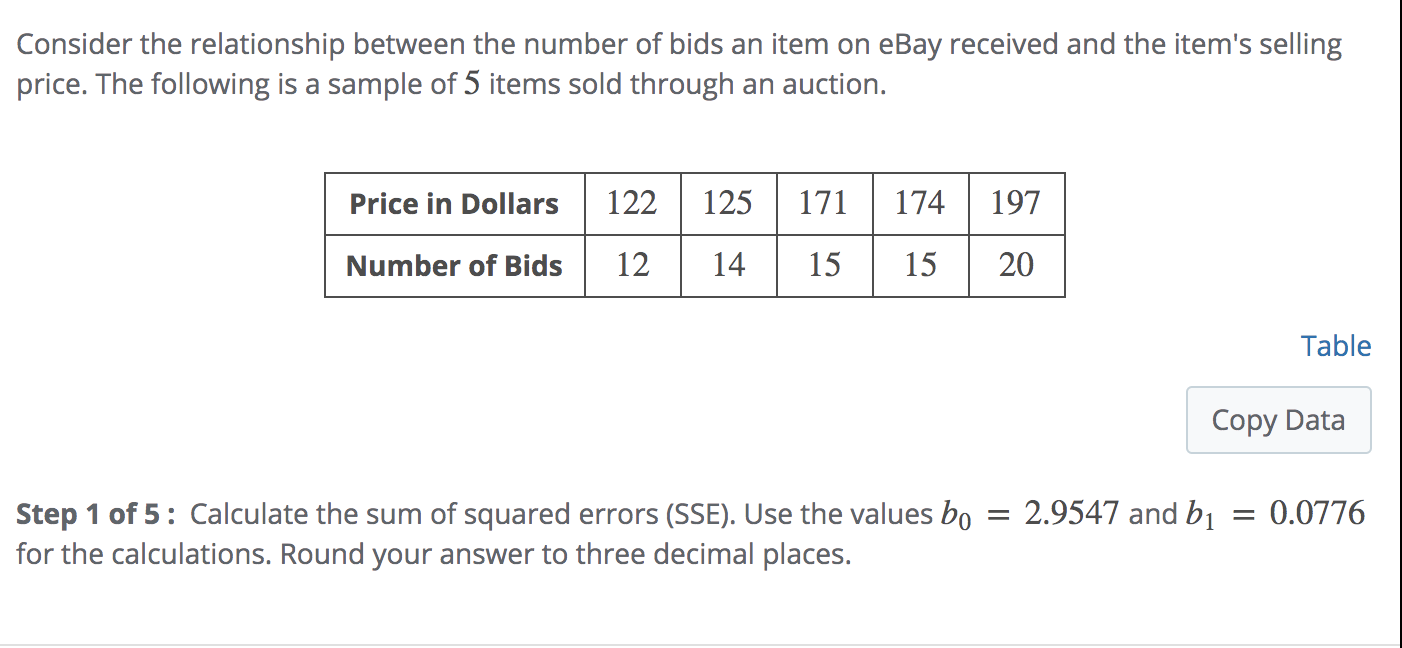 Solved Step 2 of 5: calculate the estimated variance of | Chegg.com