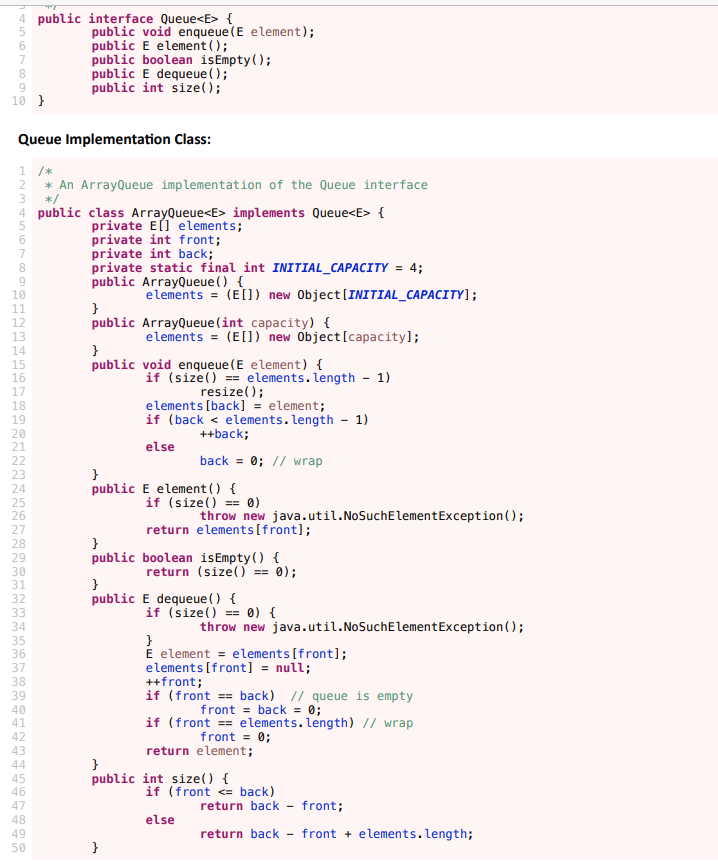 Solved 1- Write displayQueue(Queue queue) method, which | Chegg.com