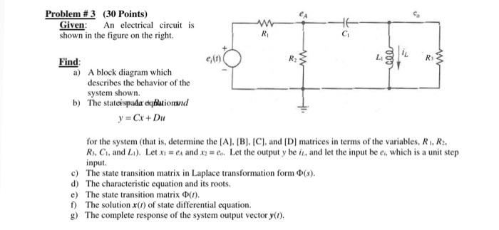 Solved Given: An electrical circuit is shown in the figure | Chegg.com