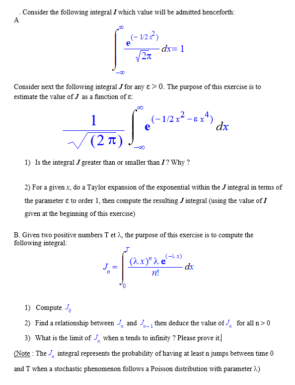 Solved Consider The Following Integral I Which Value Will Chegg Com