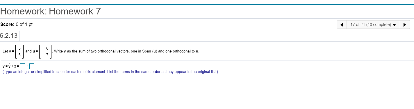Solved Homework: Homework 7 Score: 0 of 1 pt 17 of 21 (10 | Chegg.com