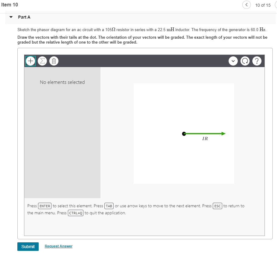 Solved Item 10 10 Of 15 Part A Sketch The Phasor Diagram For | Chegg.com