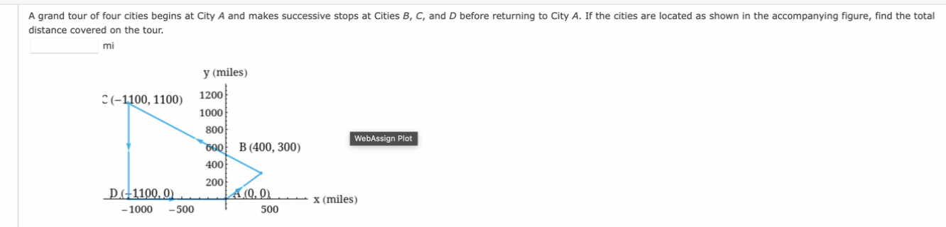 Solved A Grand Tour Of Four Cities Begins At City A And | Chegg.com