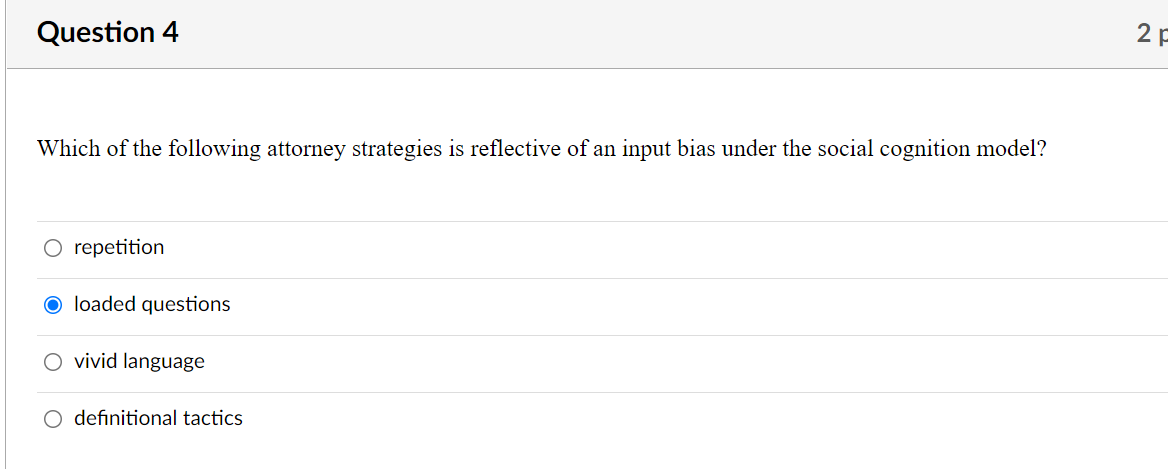 Solved Question 4 2 F Which of the following attorney | Chegg.com