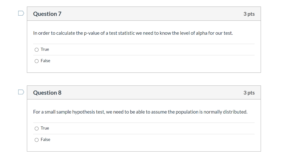 Solved Question 3 3 pts In terms of sampling distributions, | Chegg.com