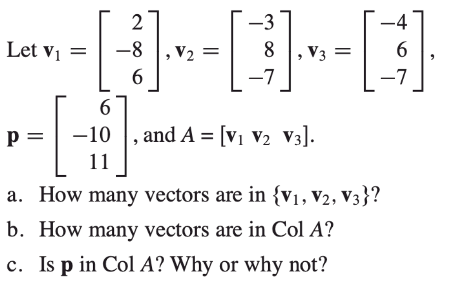 Solved Let v1=⎣⎡2−86⎦⎤,v2=⎣⎡−38−7⎦⎤,v3=⎣⎡−46−7⎦⎤, | Chegg.com