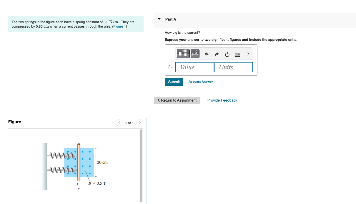 Solved The Two Springs In The Figure Each Have A Spring | Chegg.com