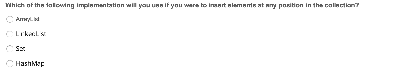 Solved Which of the following implementation will you use if | Chegg.com