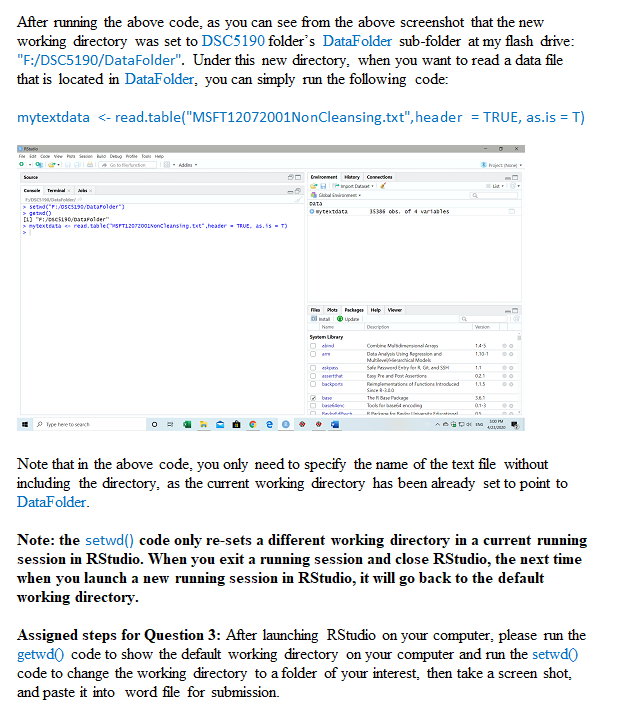 Solved Question 3 (10 Points): When you launch RStudio on | Chegg.com