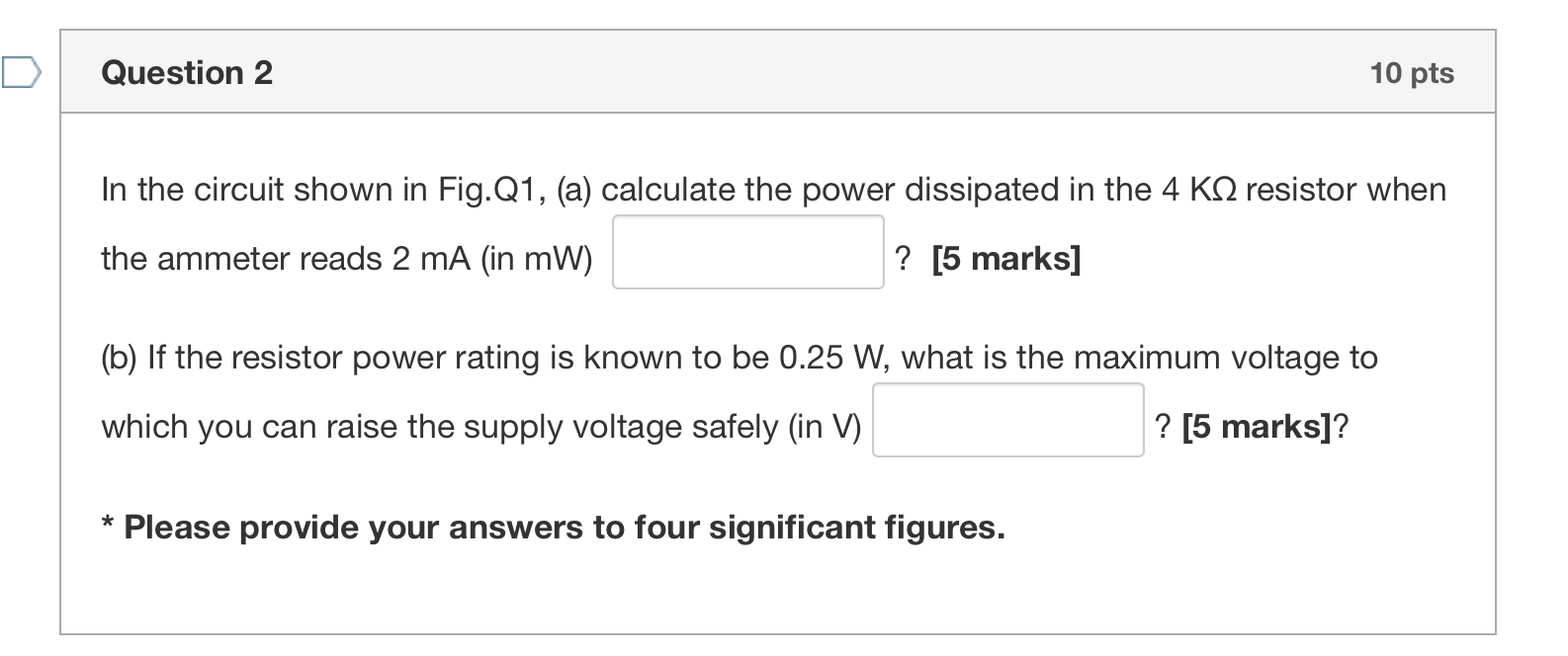 Solved + A Power supply R Fig. 21 Question 2 10 pts In the | Chegg.com
