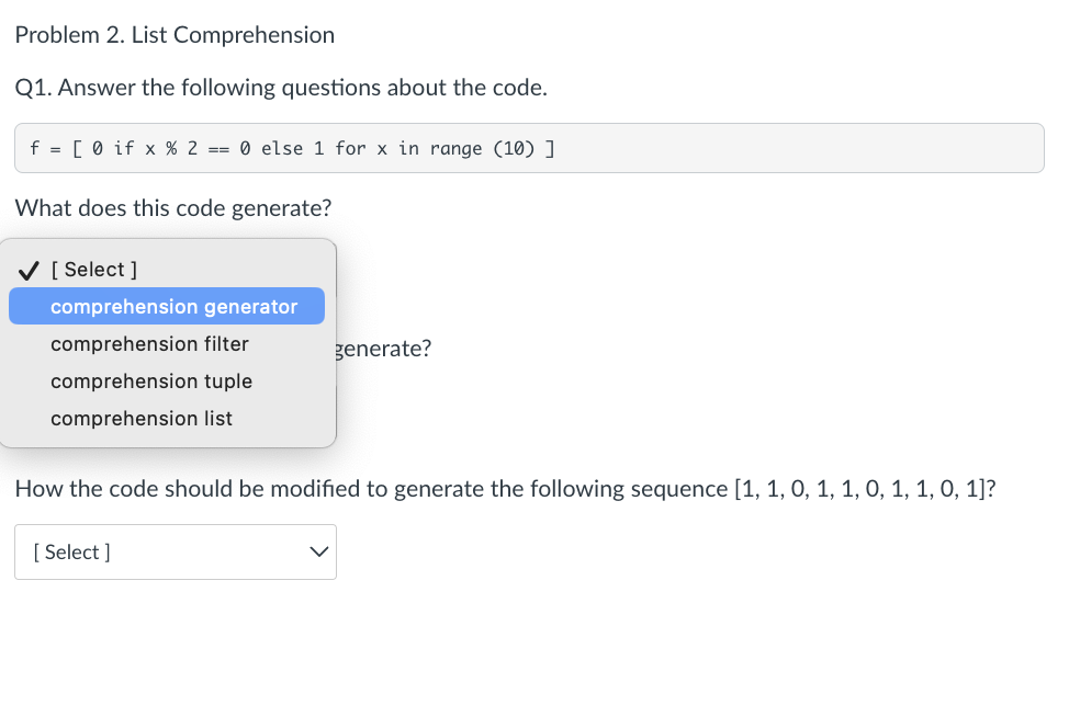 Solved Q1. Answer the following questions about the code. | Chegg.com