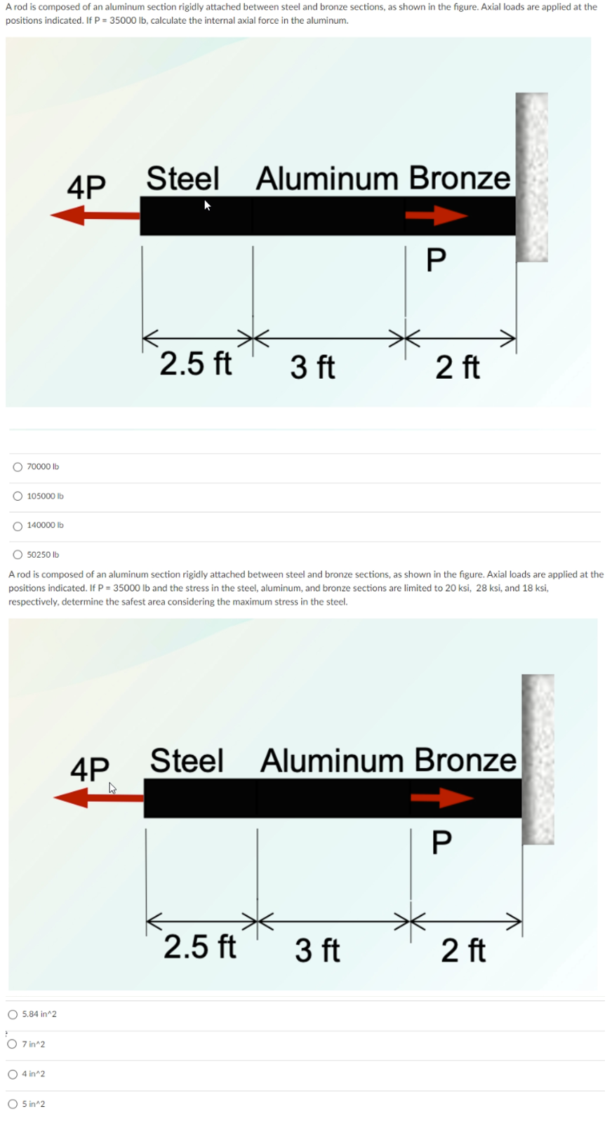 Solved A hollow steel tube with an inside diameter of 15 cm | Chegg.com
