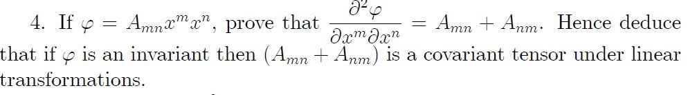 Solved 2-4 2 4. If y = Amnxmx, prove that Amn + Anm. Hence | Chegg.com