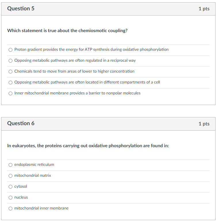 Solved Question 5 1 pts Which statement is true about the | Chegg.com
